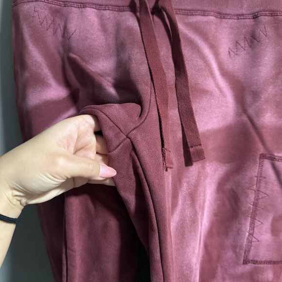 I.Am.Gia Women Josai Embroider Logo Wide Leg Sweatpants Pink Small Lounge Cozy - Picture 2 of 11